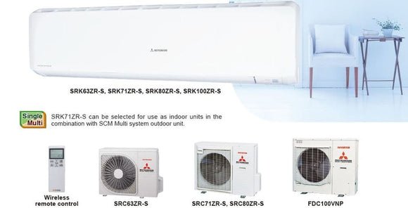 Mitsubishi Mitsubishi Heavy Industries DIAMOND SRK ZSX Wall Air Conditioning Inverter Heat Pump A+++